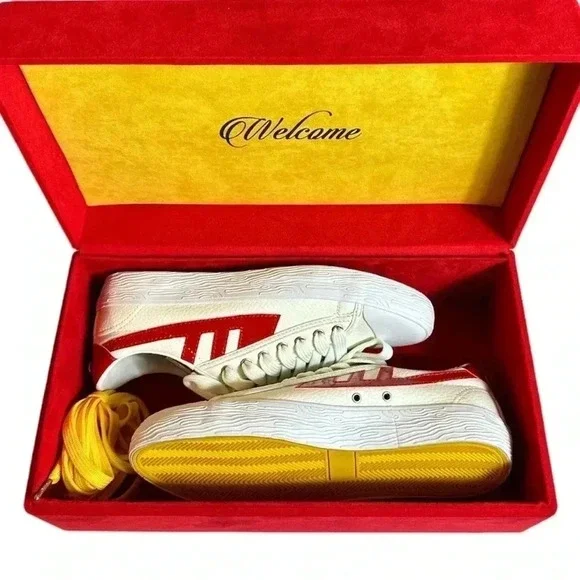 When Smoke Clears Mens White Red Size 7 - Picture 3 of 16